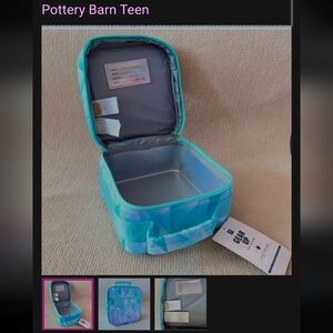New Pottery Barn Teen PBTeen Gear-Up Green Diamond Classic Lunch Box/Bag